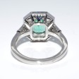 Bagues de fiançailles - Bague émeraude et diamants