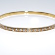 Bijoux Récents - Bracelet jonc en or et diamants