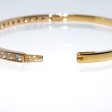 Bijoux Récents - Bracelet jonc en or et diamants