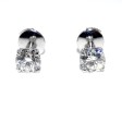 Bijoux anciens - Boucles d'oreilles (puces) diamants - 1,80 carats total