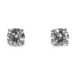 Bijoux anciens - Boucles d'oreilles (puces) diamants - 1,80 carats total