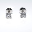Bijoux anciens - Boucles d'oreilles (puces) diamants - 1,40 carats total