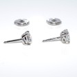 Bijoux anciens - Boucles d'oreilles (puces) diamants - 1,40 carats total