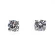 Bijoux anciens - Boucles d'oreilles (puces) diamants - 1,40 carats total