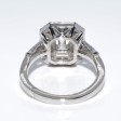Bagues de fiançailles - Bague diamant taille émeraude 