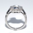 Bagues de fiançailles - Bague diamant taille émeraude 