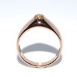 Bijoux anciens - Bague jonc diamant 