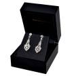 Bijoux anciens - Boucles d'oreilles art deco diamants
