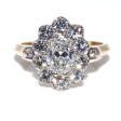 Bagues de fiançailles - Bague Pompadour diamants 