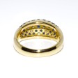 Bagues de fiançailles - Bague jonc diamants et saphirs
