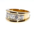 Bagues de fiançailles - Bague jonc diamants