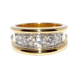 Bagues de fiançailles - Bague jonc diamants