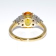 Bagues de fiançailles - Bague saphir jaune et diamants