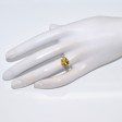 Bagues de fiançailles - Bague saphir jaune et diamants
