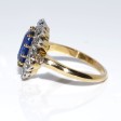 Bagues de fiançailles - Bague pompadour saphir et diamants