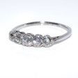 Bijoux anciens - Bague jarretière diamants 