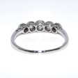 Bijoux anciens - Bague jarretière diamants 