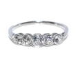 Bijoux anciens - Bague jarretière diamants 