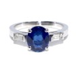 Bagues de fiançailles - Bague solitaire Saphir 