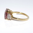 Créations - Bague tourmaline rose et diamants