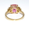 Créations - Bague tourmaline rose et diamants