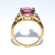 Créations - Bague tourmaline rose et diamants