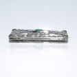 Bijoux anciens - Broche Art Deco en diamants et émeraudes