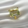 Bijoux anciens - Bague vintage - Beryl vert 19cts