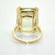 Bijoux anciens - Bague vintage - Beryl vert 19cts