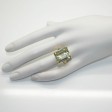 Bijoux anciens - Bague vintage - Beryl vert 19cts