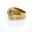 Bijoux anciens - Bague Tank diamants central env. 2cts