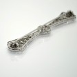 Bijoux anciens - Barrette Art Déco diamants 