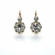 Bijoux anciens - Boucles d'oreilles dormeuses diamants env. 1,50 cts